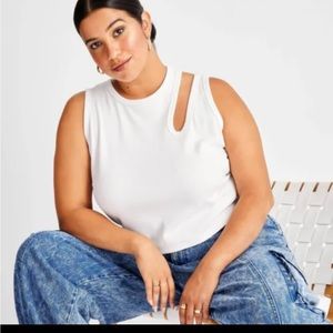 Future Collective Ribbed Crop Top